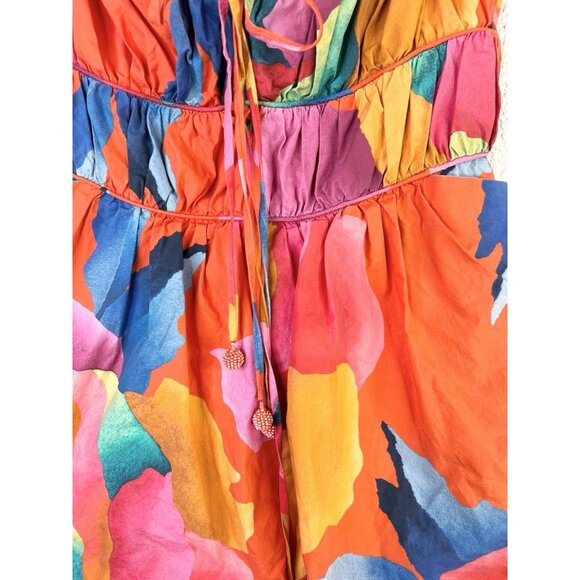 FARM Rio Ombré Chita Romper Floral Vacation Tropical Cruise Resortwear Small - Picture 6 of 16